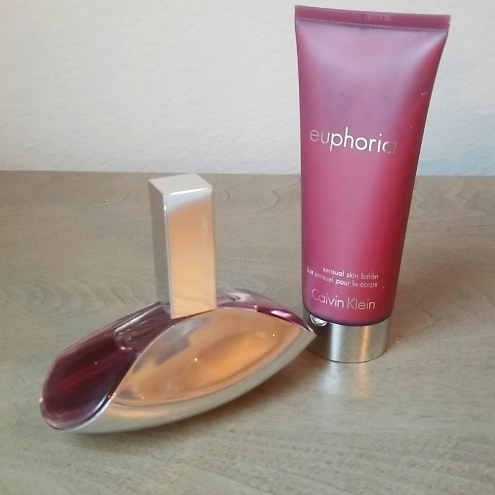 SOLD Euphoria Calvin Klein Perfume and Lotion set